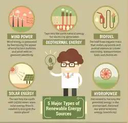 image of types of renewable energy