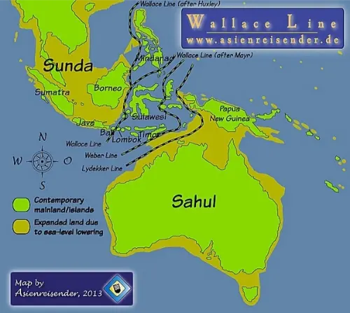 The Wallace Line was changed severals times