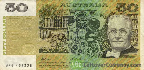 Florey appears on Australian 50 dollar notes