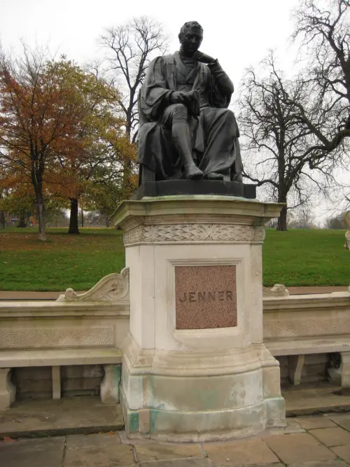 Edward Jenner statue new Marylebone, London